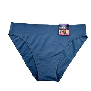 Maidenform Women's Size 2XL 9 Panty Bikini High Leg Navy Blue New With Tags